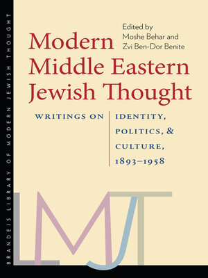 cover image of Modern Middle Eastern Jewish Thought